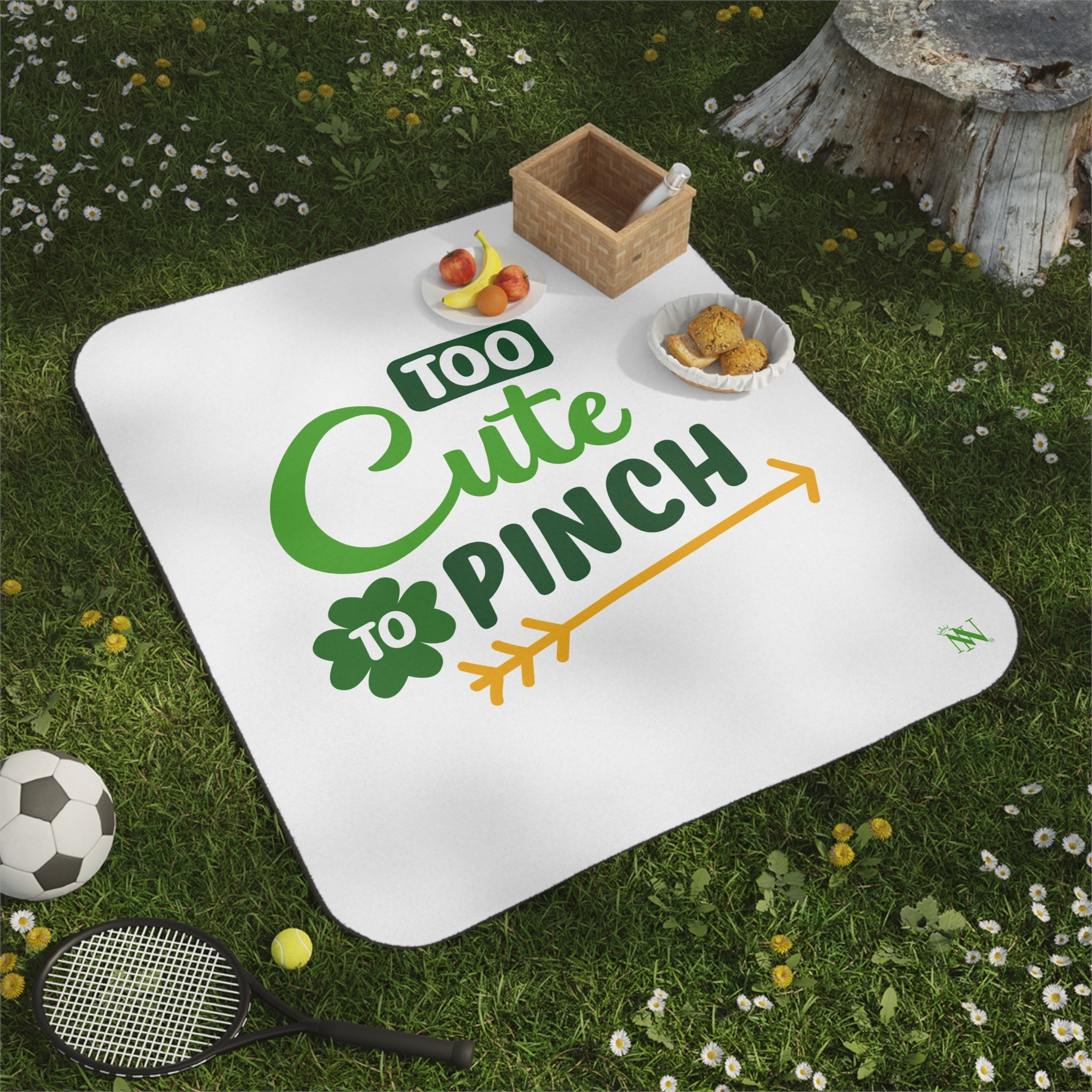 Too Cute to Pinch St. Patrick’s Day | Mix Match Fun-Flirty Lovers’ Water-Resistant Blankets