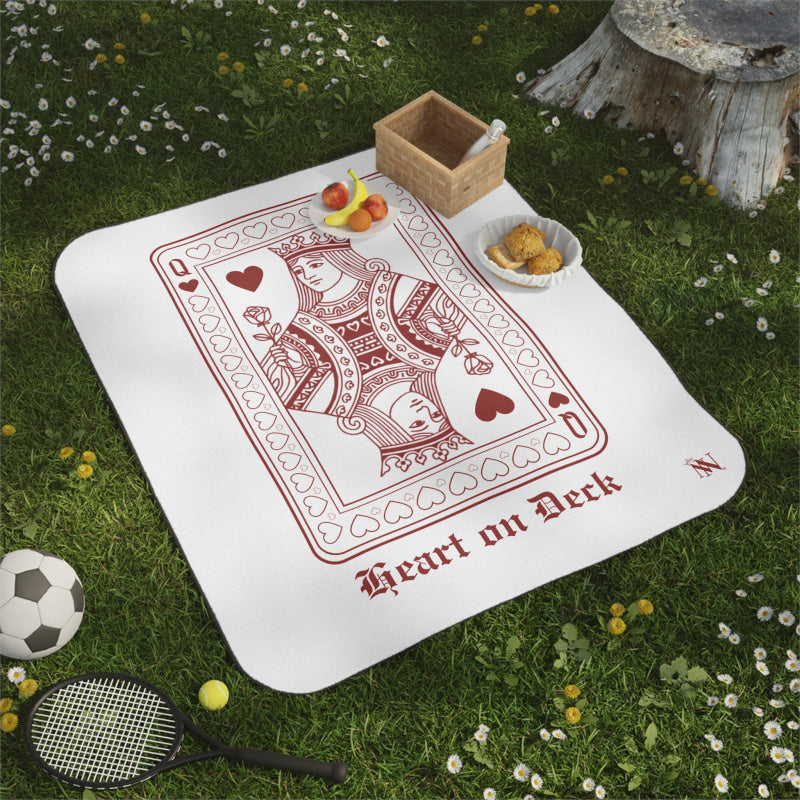 Queen Heart on Deck I Love You Cherry Much | Mix Match Fun-Flirty Lovers’ Water-Resistant Blankets