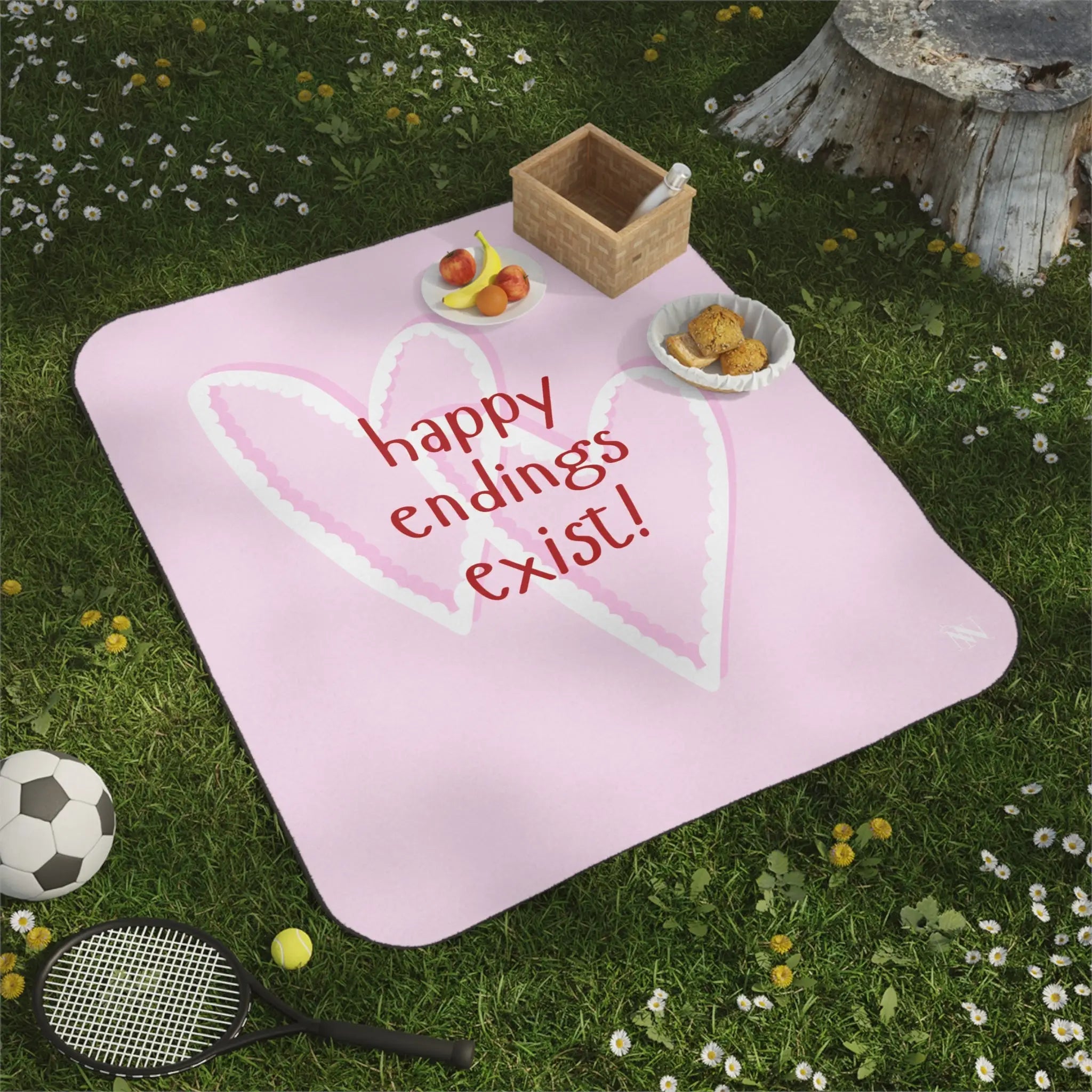 Happy Endings Exist! Two Hearts | Mix Match Fun-Flirty Lovers’ Water-Resistant Blankets