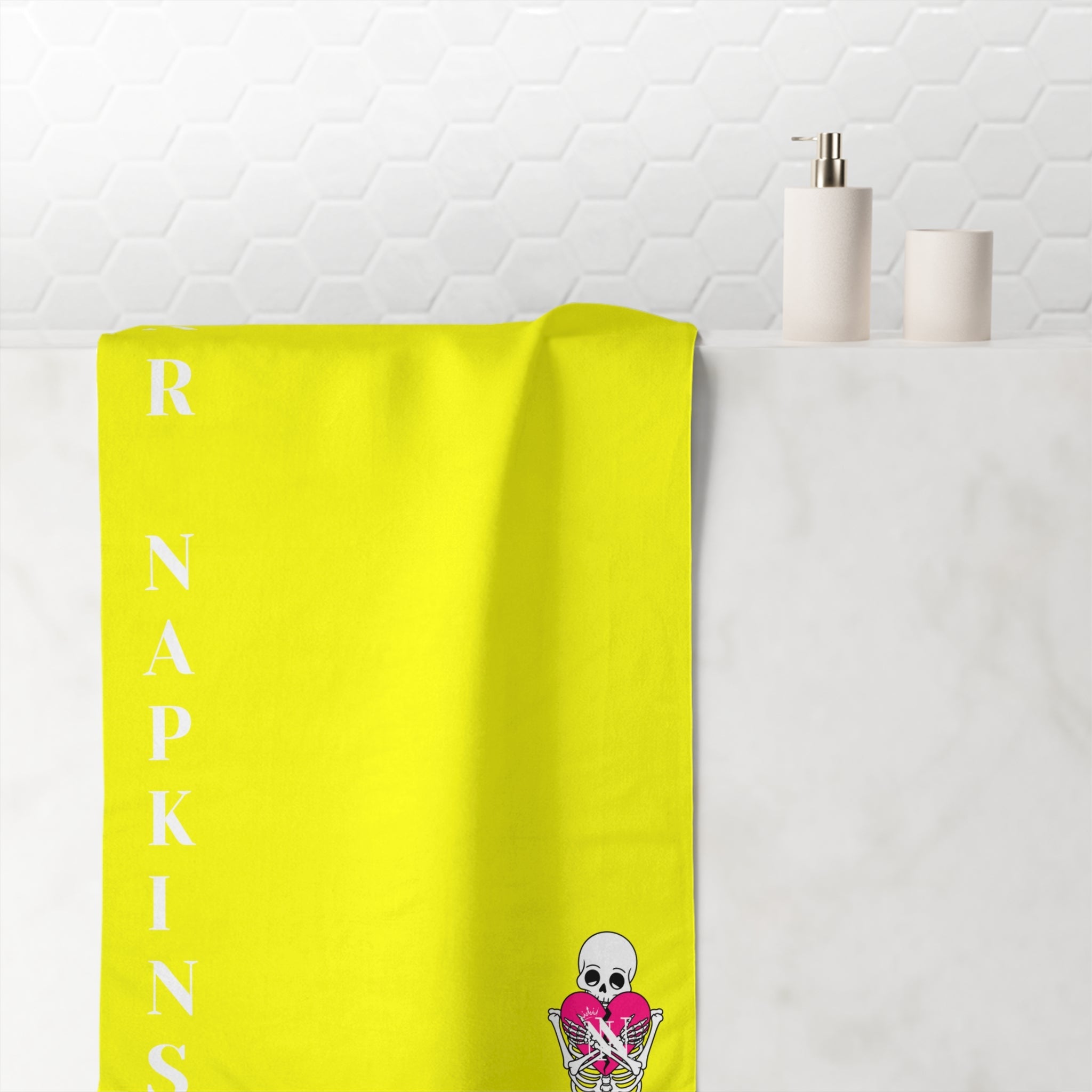 Nectar Napkins Brand Neon Yellow Over Sized Sex Towel