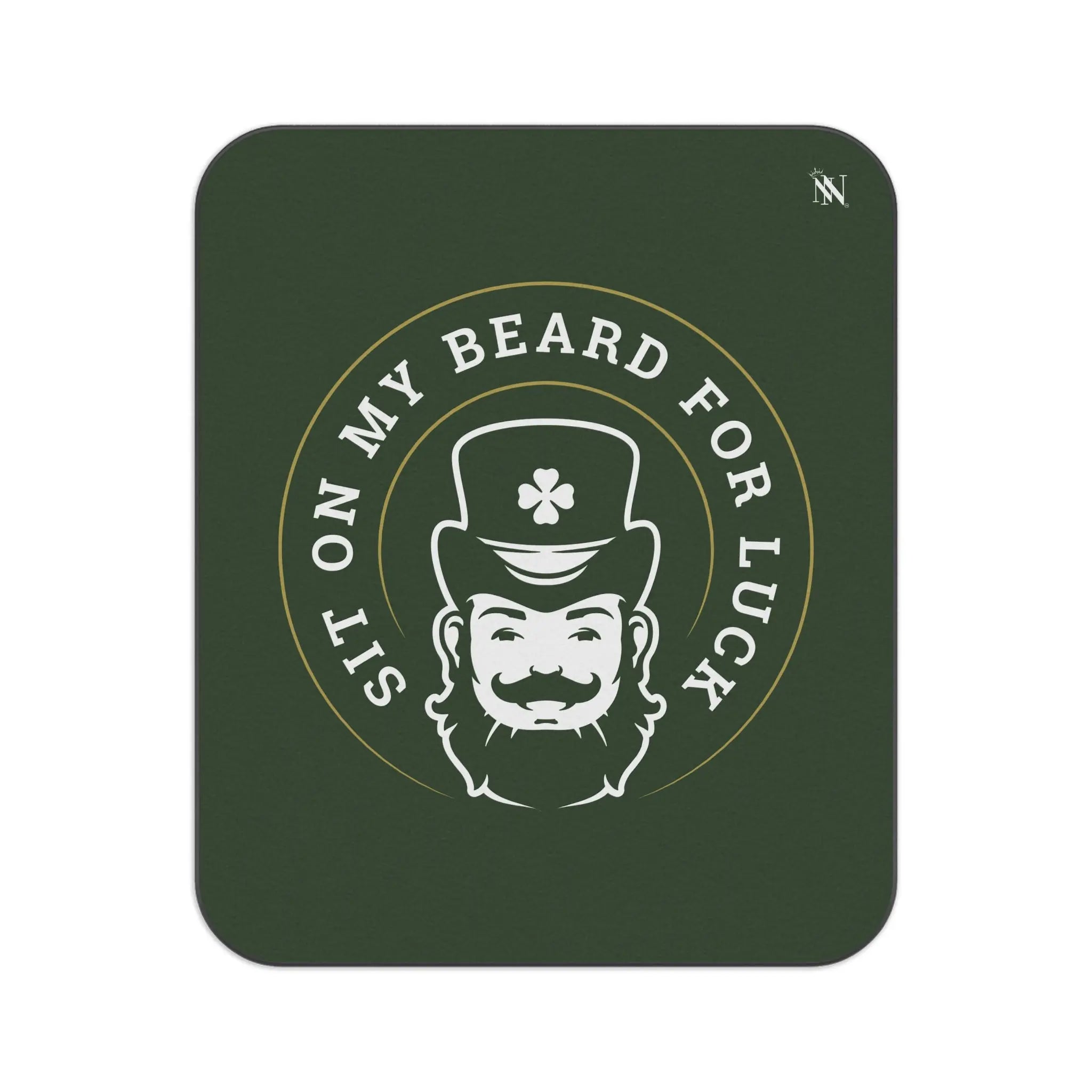Sit on My Beard for Luck St. Patrick’s Day Storage Friendly Water-Resistant Sex Blanket