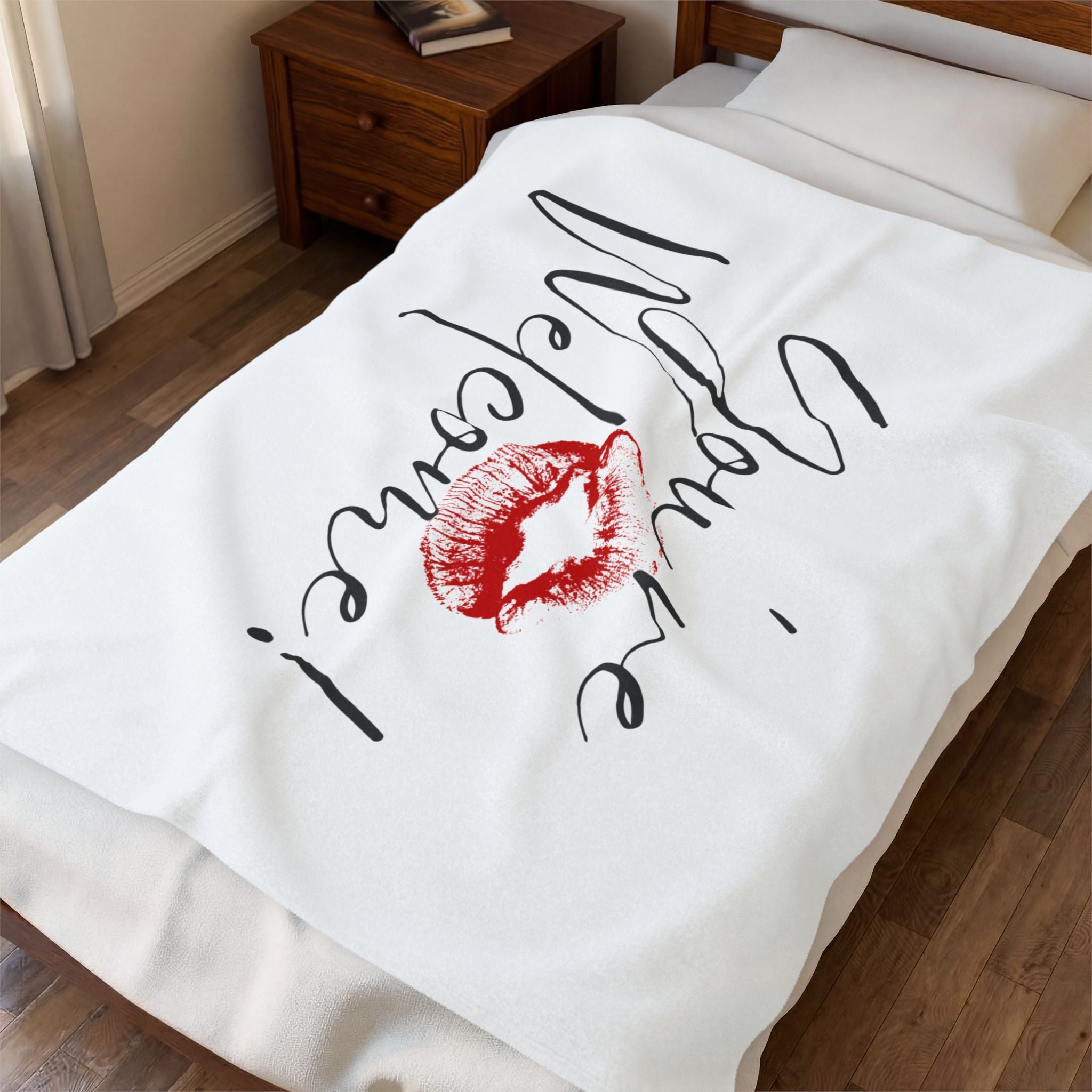 You’re Welcome! with a Kiss Romantic Gifts Love Blanket