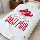 We Make a Great Pair Shoes | Mix & Match Soft Fun-Flirty Lovers’ Blankets