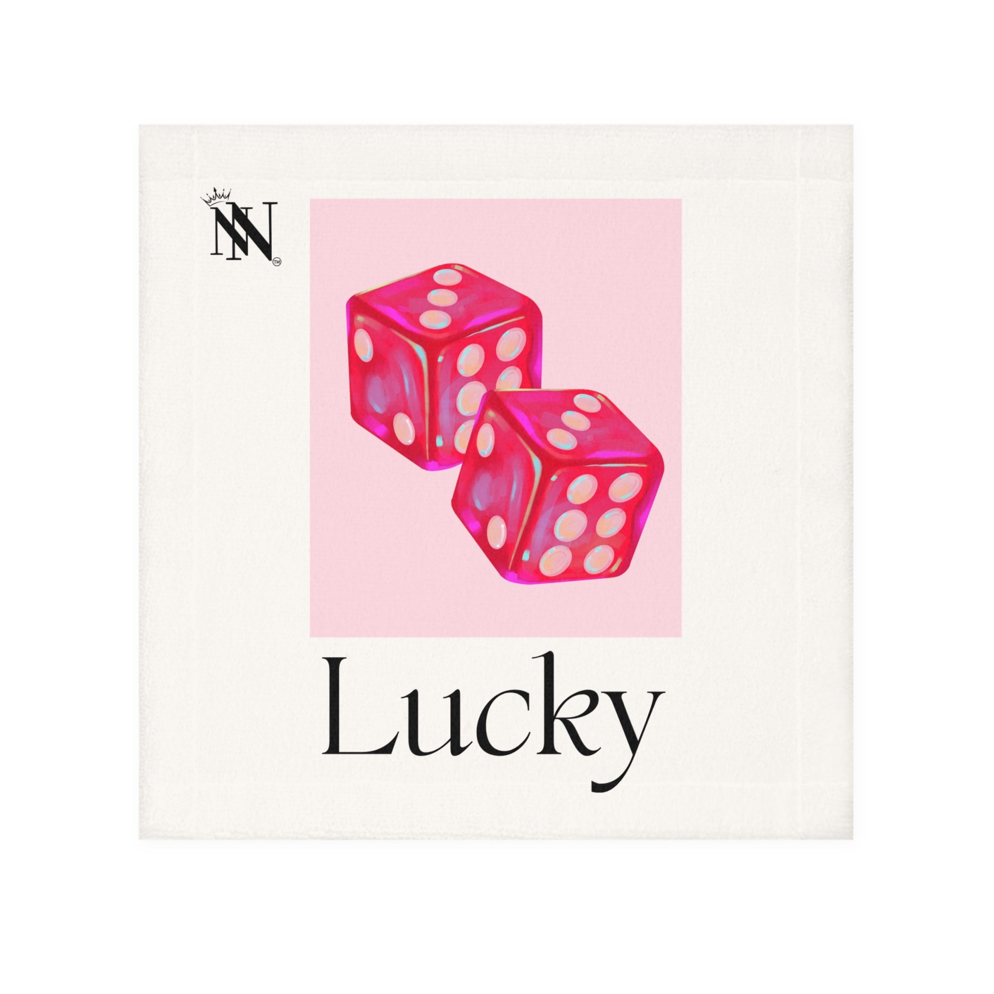 Lucky Pink Dice | Mix & Match Lils’ Fun-Flirty Lovers’ Towels
