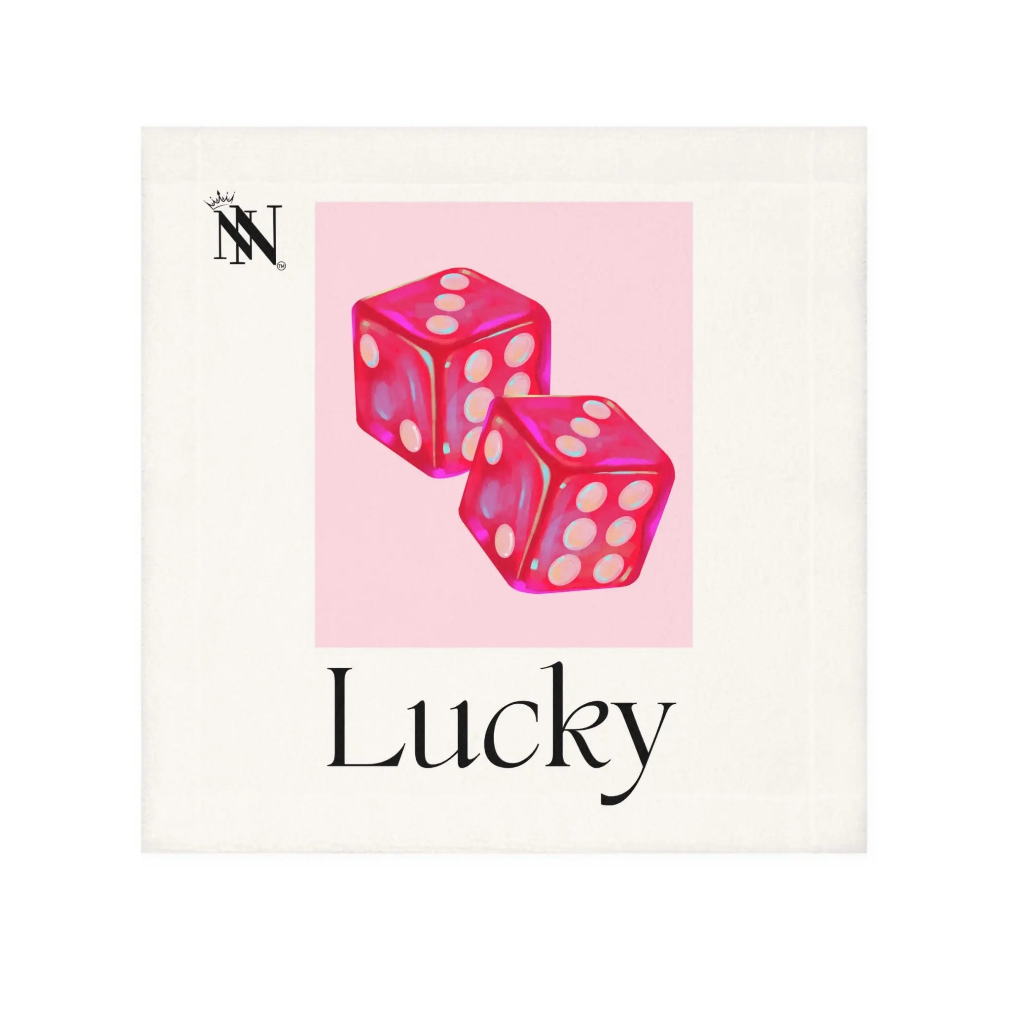 Lucky Pink Dice | Mix & Match Lils’ Fun-Flirty Lovers’ Towels