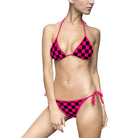 Signature Pink Black Checkers | Mix & Match Fun-Flirty Lovers’ String Bikinis
