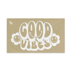 Smiley Happy Face Good Vibes Gold | Mix & Match Classic Fun-Flirty Lovers’ Towels