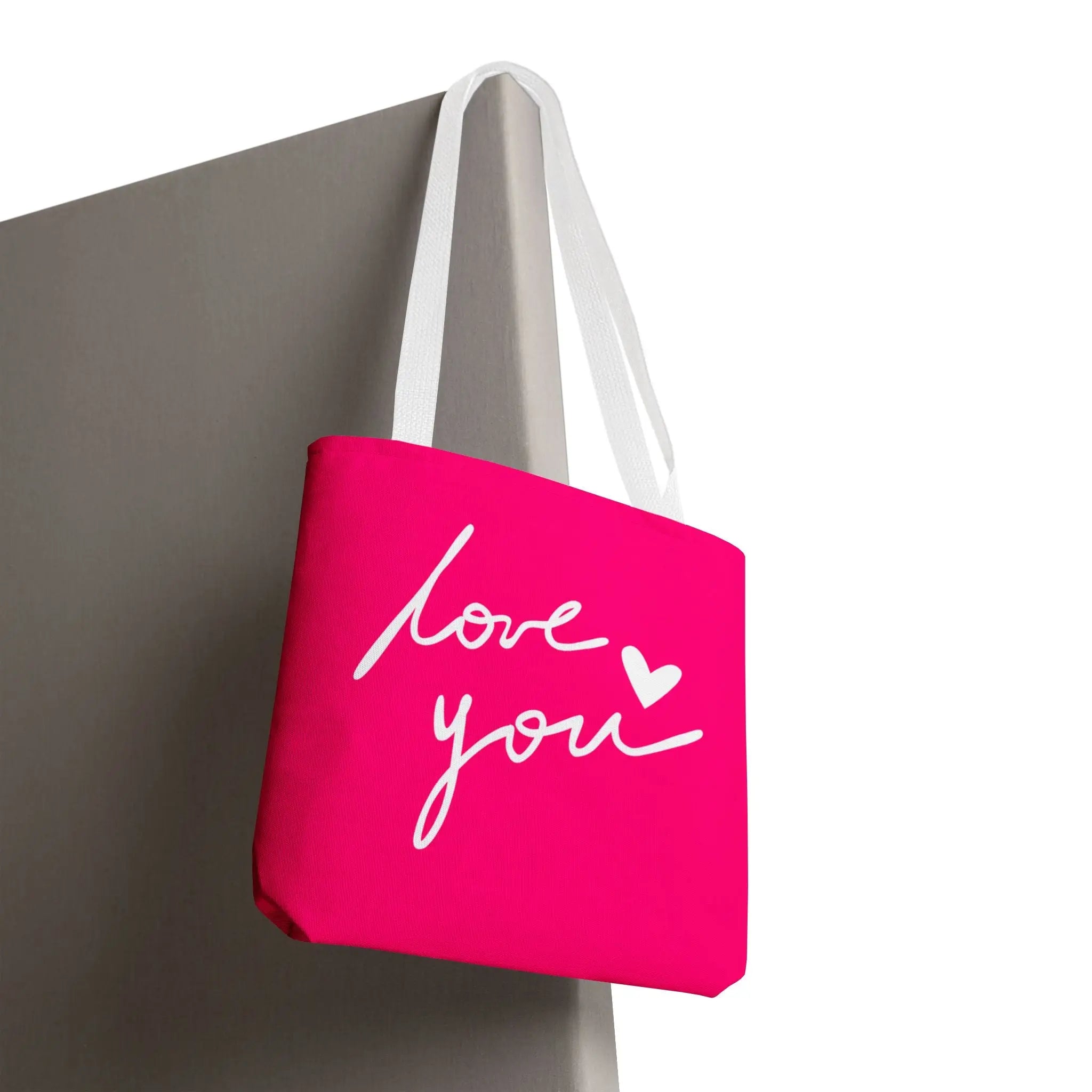 Love You with a Heart Tote Bag