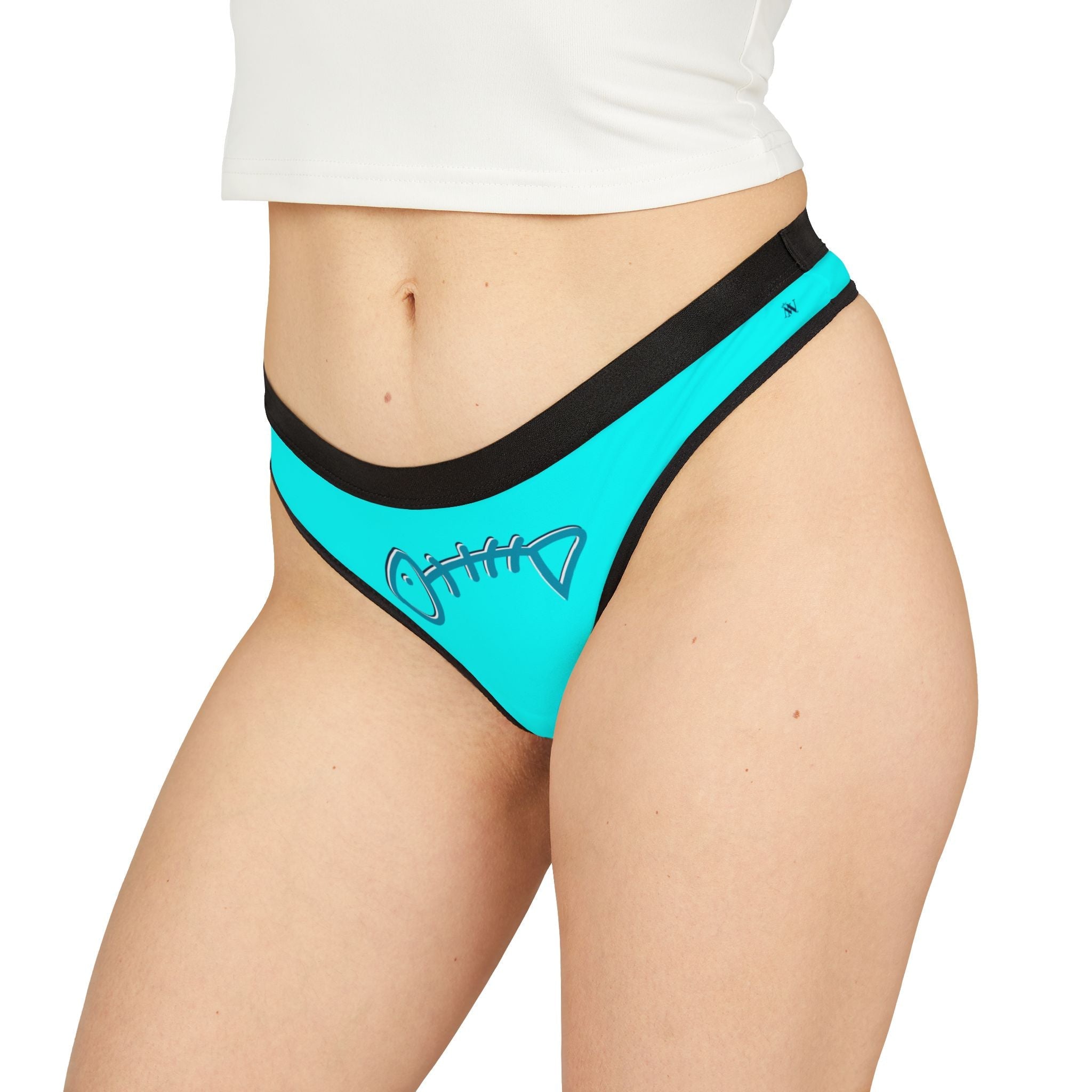 Blue Fish Bone | Mix & Match Women’s Fun-Flirty Lovers’ Thongs