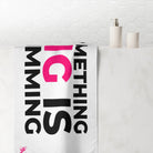 Something Big is Cumming | Mix & Match XL Fun-Flirty Lovers’ Towels