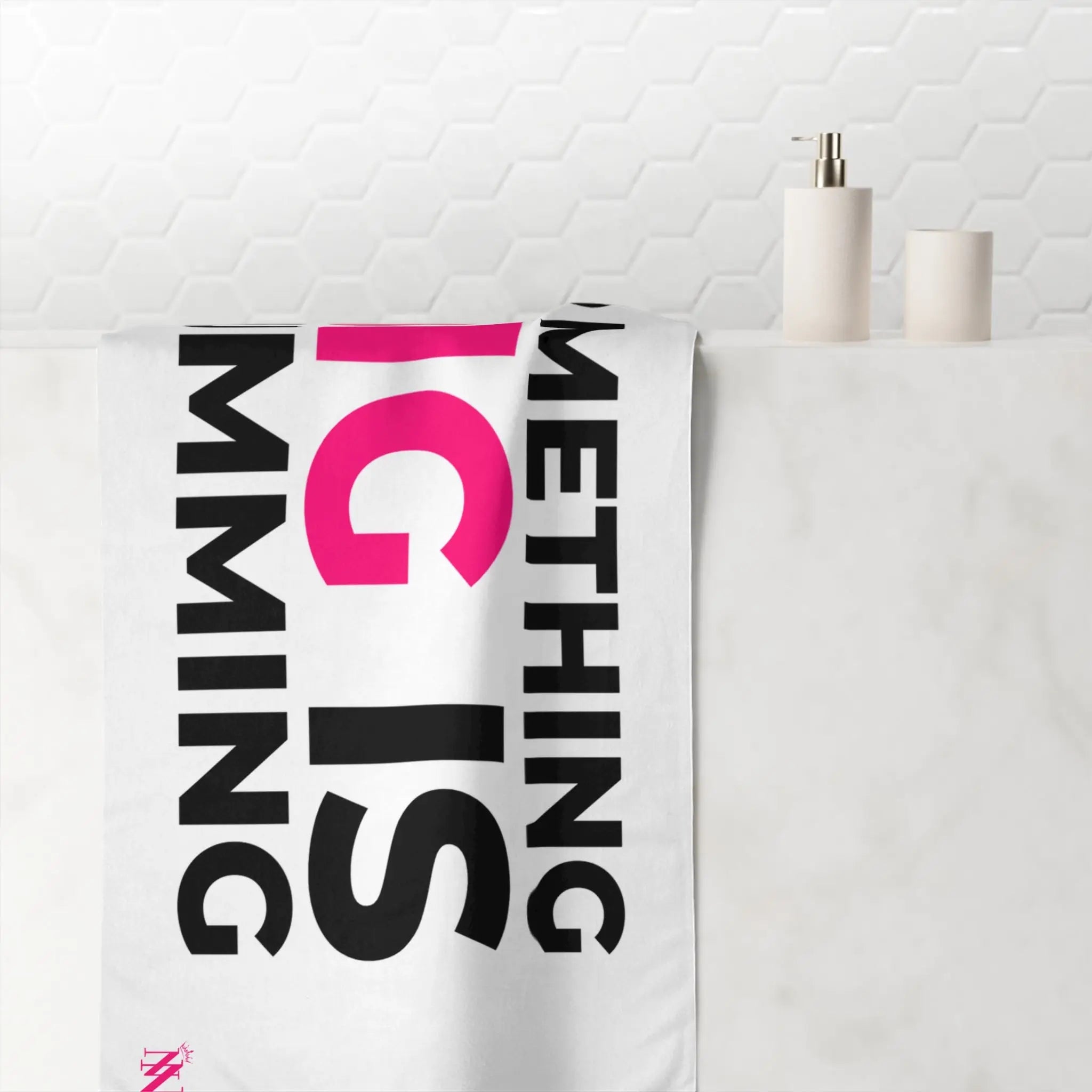 Something Big is Cumming | Mix & Match XL Fun-Flirty Lovers’ Towels