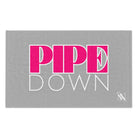 Pipe Down Light Grey | Mix & Match Soft Fun-Flirty Lovers’ Towels