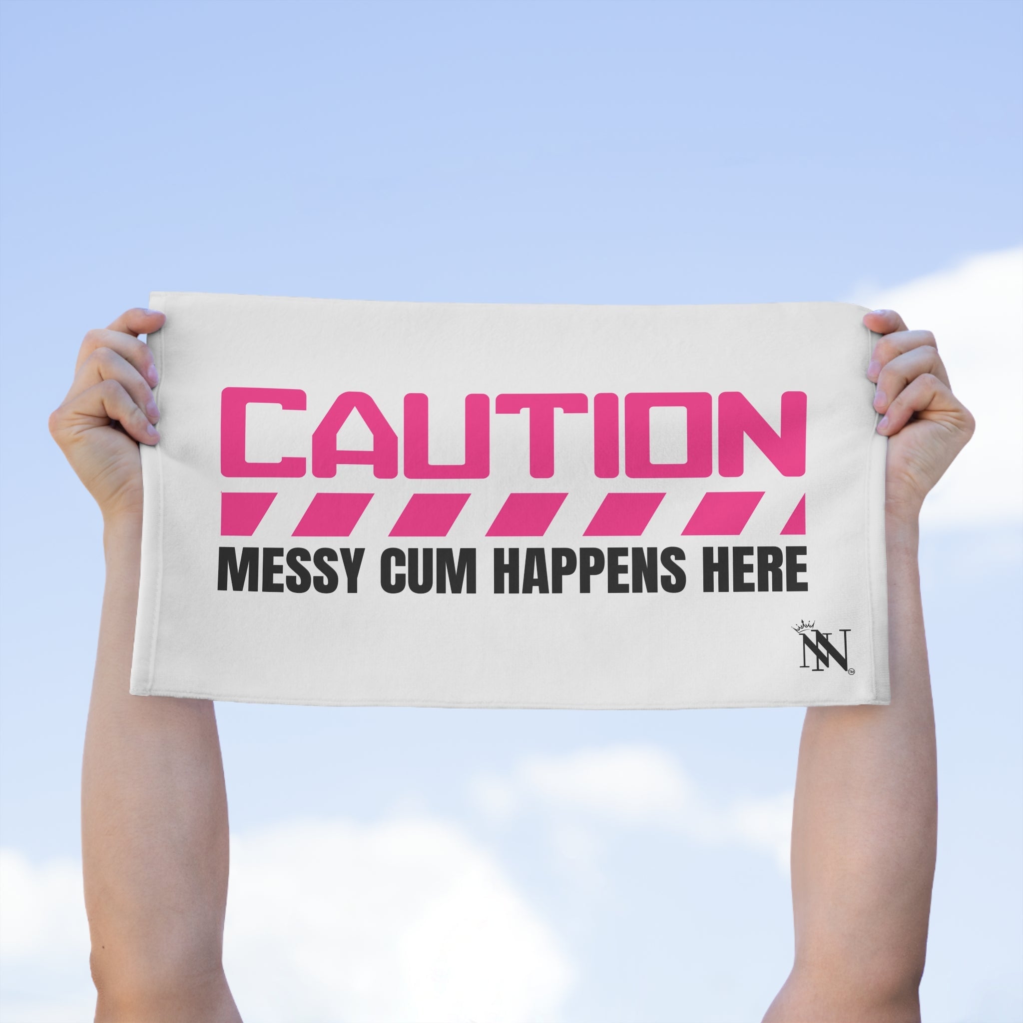 Caution: Messy Cum Happens Here | Mix & Match Soft Fun-Flirty Lovers’ Towels