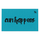 Cum Happens Teal | Mix & Match Soft Fun-Flirty Lovers’ Towels
