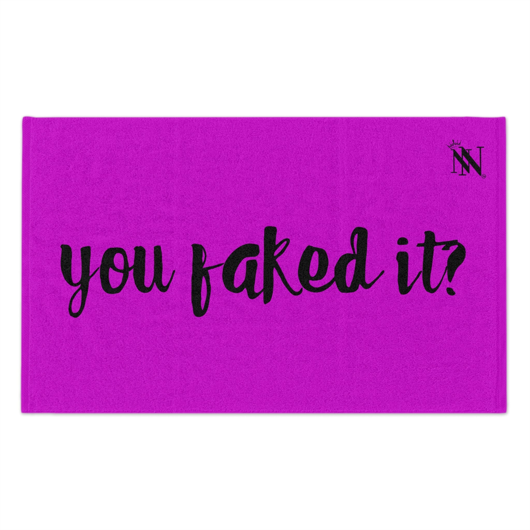 You Faked It? Bright Purple | Mix & Match Soft Fun-Flirty Lovers’ Towels