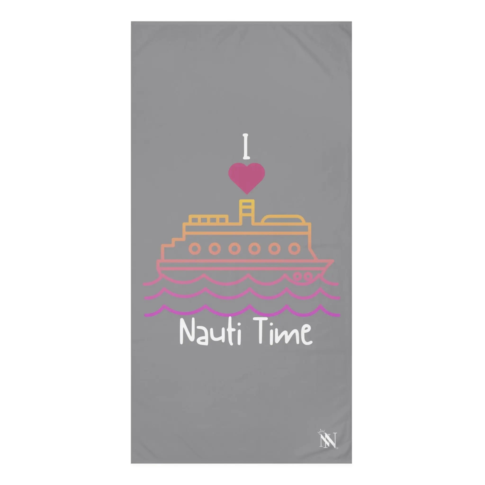 I Love Nauti Time Grey | Mix & Match XL Fun-Flirty Lovers’ Towels
