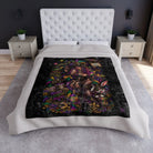 Mardi Gras Wicked Fantasy | Nectar Napkins Fun-Flirty Lovers’ Crushed Velvet Blankets