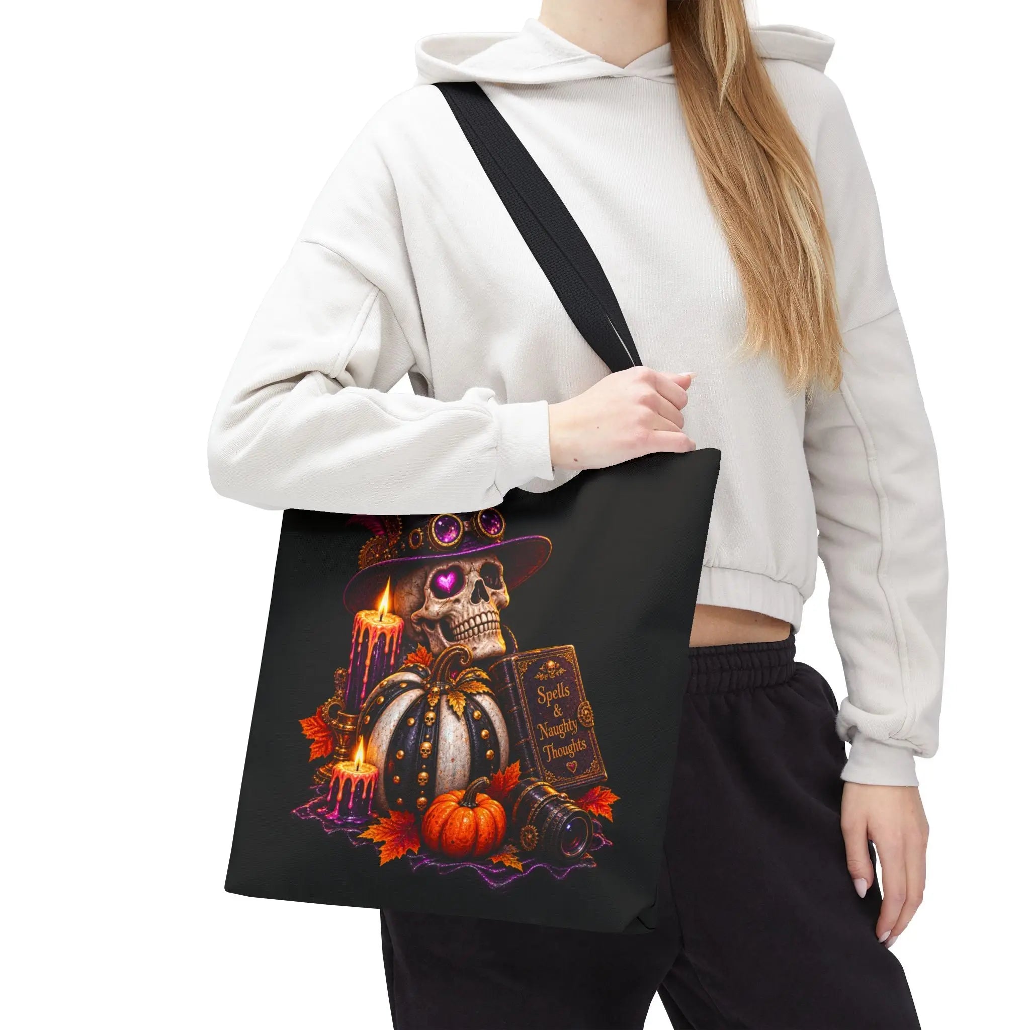 Spells & Naughty Thoughts Skull | Nectar Napkins Fun-Flirty Lovers’ Totes