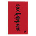 Sex Happens Red | Mix & Match Soft Fun-Flirty Lovers’ Towels