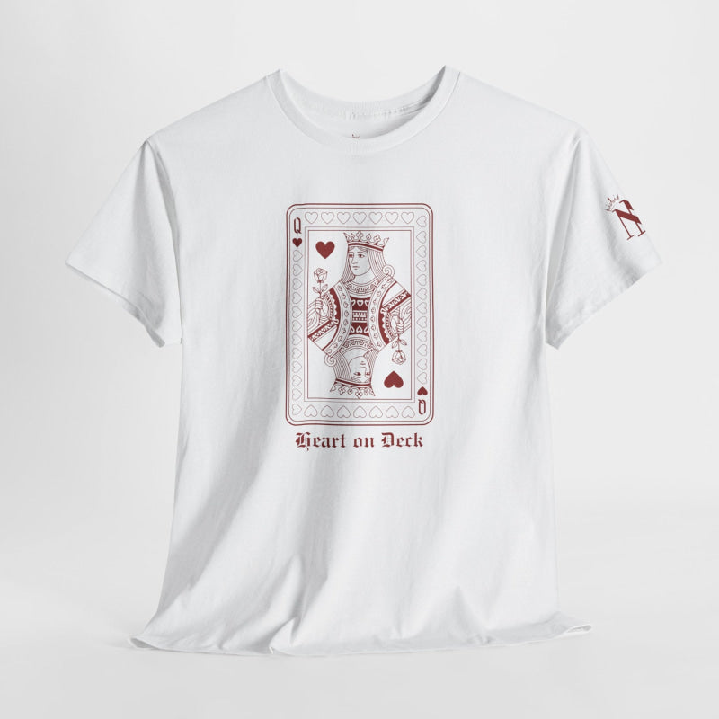Queen Heart on Deck | Mix & Match Cotton Unisex Fun-Flirty Lovers’ T-Shirts