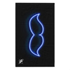 His Mustache Neon Sex Towel