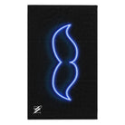 His Mustache Neon | Mix & Match Soft Fun-Flirty Lovers’ Towels
