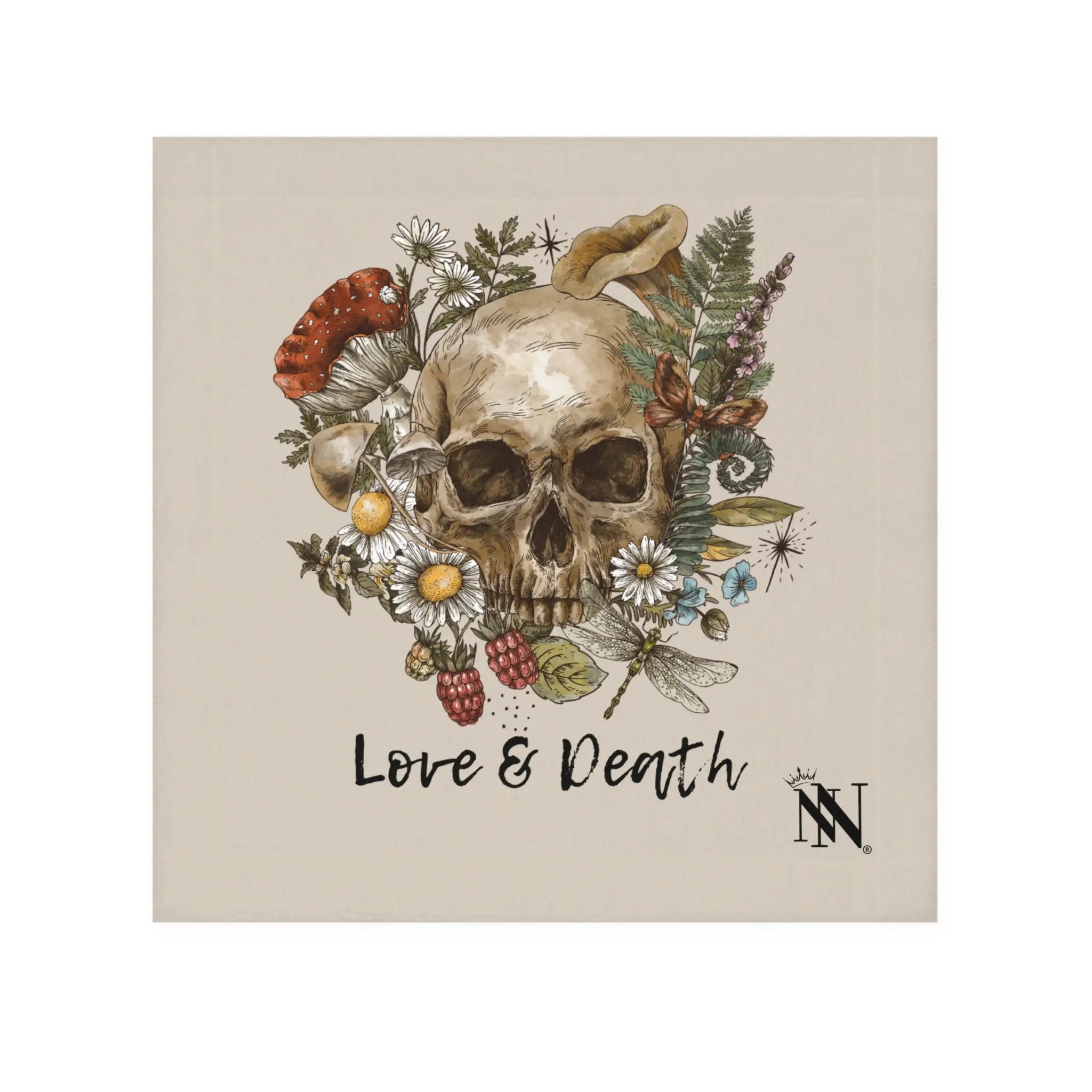 Love & Death Skull Floral | Nectar Napkins Lils’ Fun-Flirty Lovers’ Towels