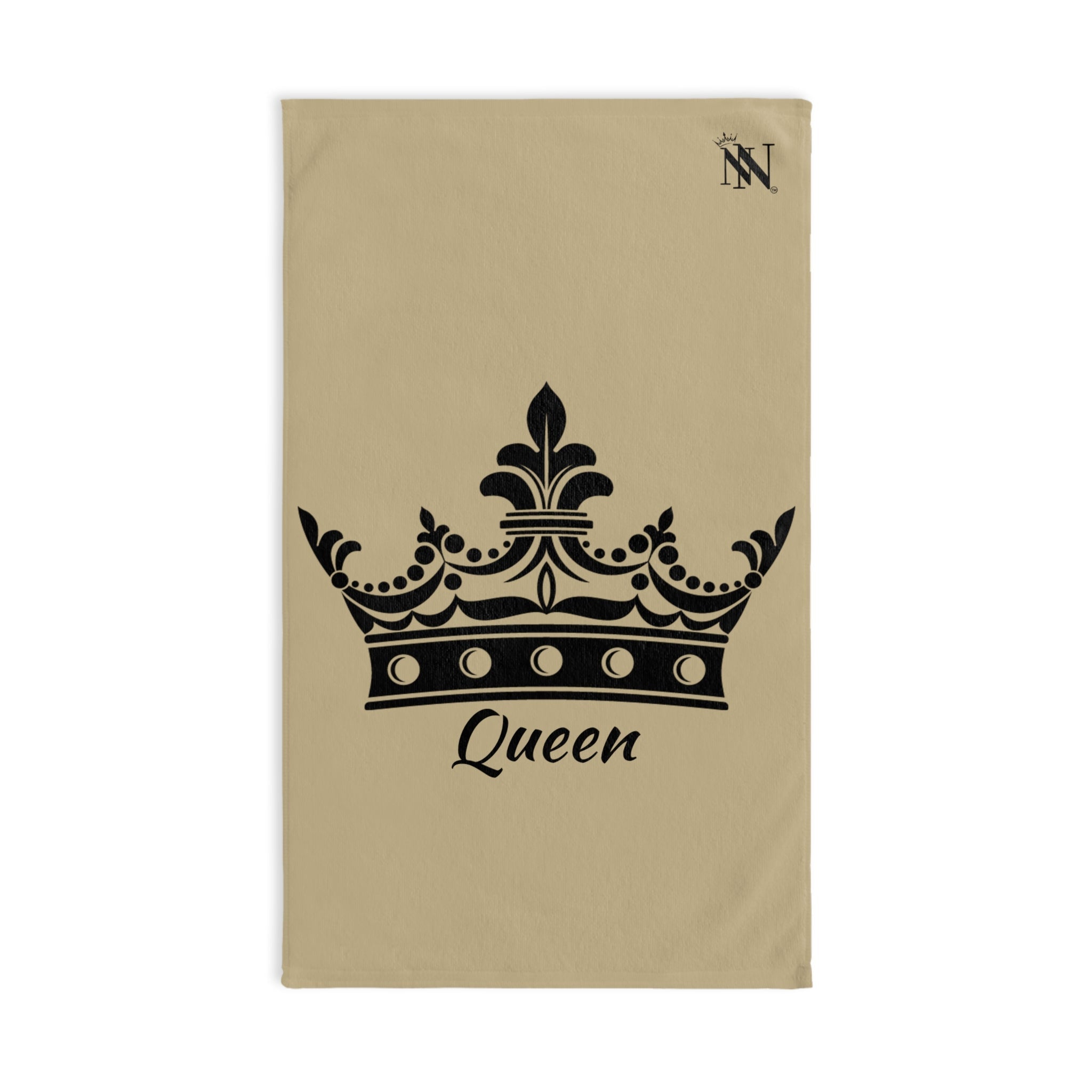 Large Crown Queen GoldLight Grey Cum Towel