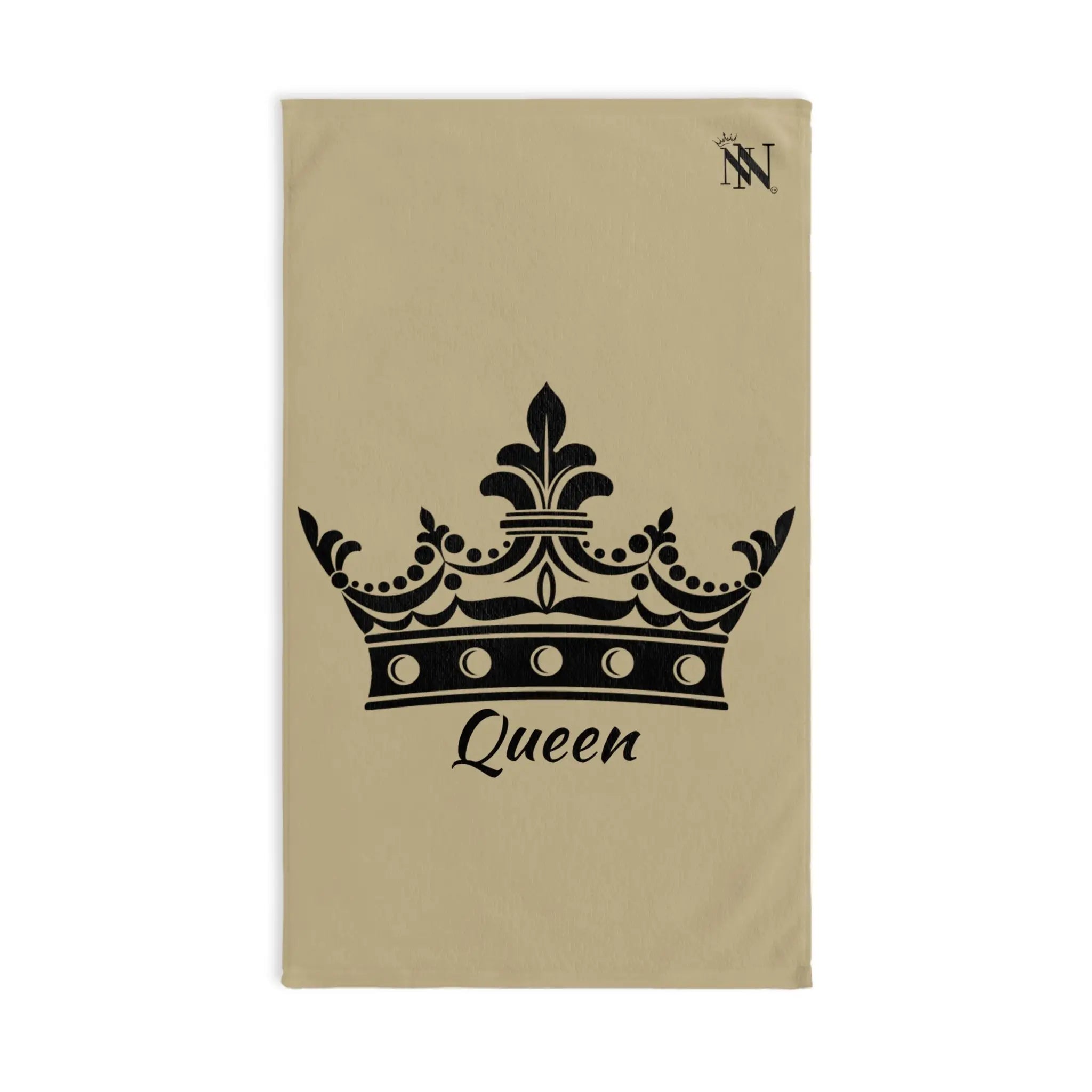 Large Crown Queen GoldLight Grey Cum Towel