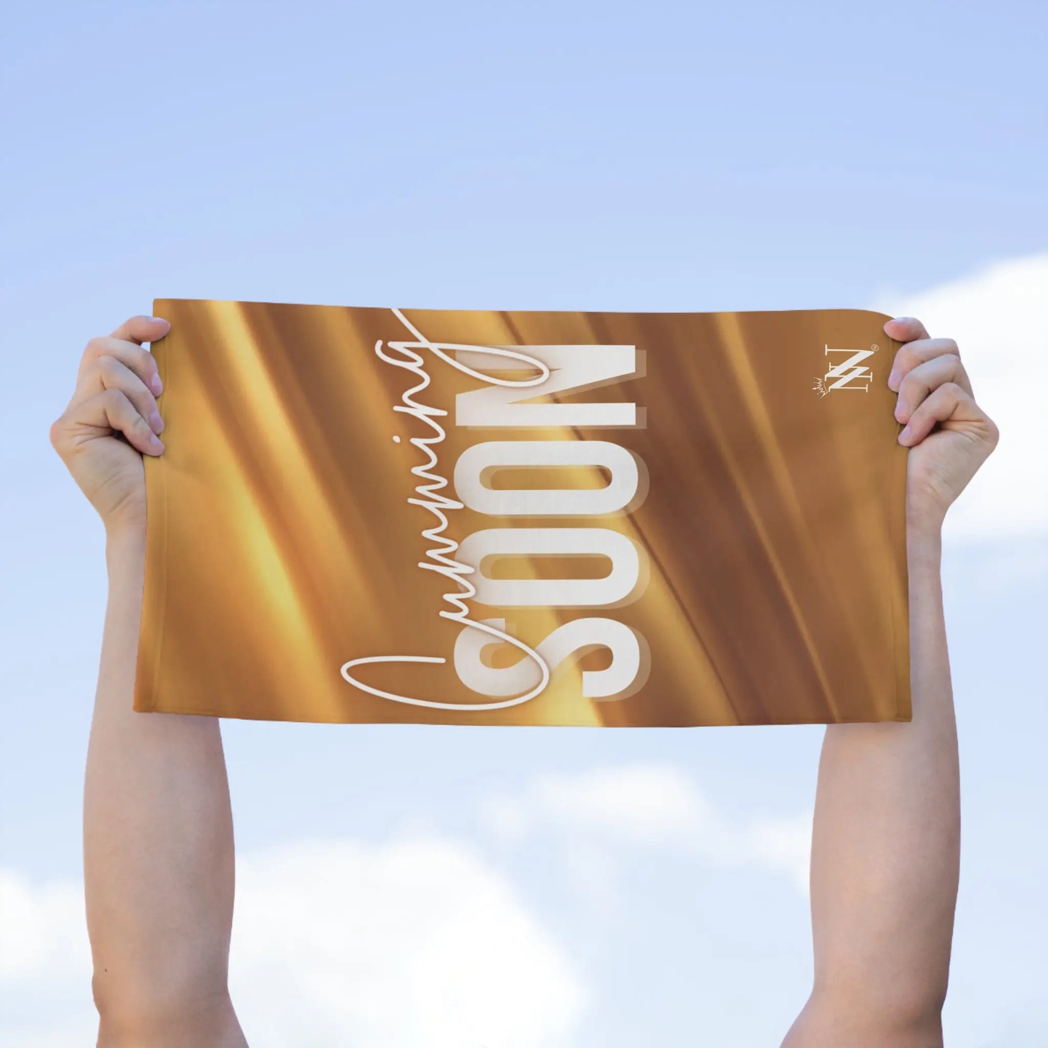 Cumming Soon 24k Gold Print Sex Towel