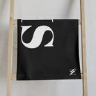 His Giant Letters Black | Mix & Match Classic Fun-Flirty Lovers’ Towels