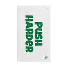 Push Harder Green | Mix & Match Original Fun-Flirty Lovers’ Towels