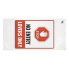 No Entry Lovers Only Sign | Nectar Napkins XL Fun-Flirty Lovers’ Towels