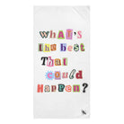 What’s the Best That Could Happen? Ransom Note Extra Large Towel