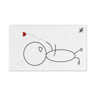 Stick Man Heart Balloon Cum Towel