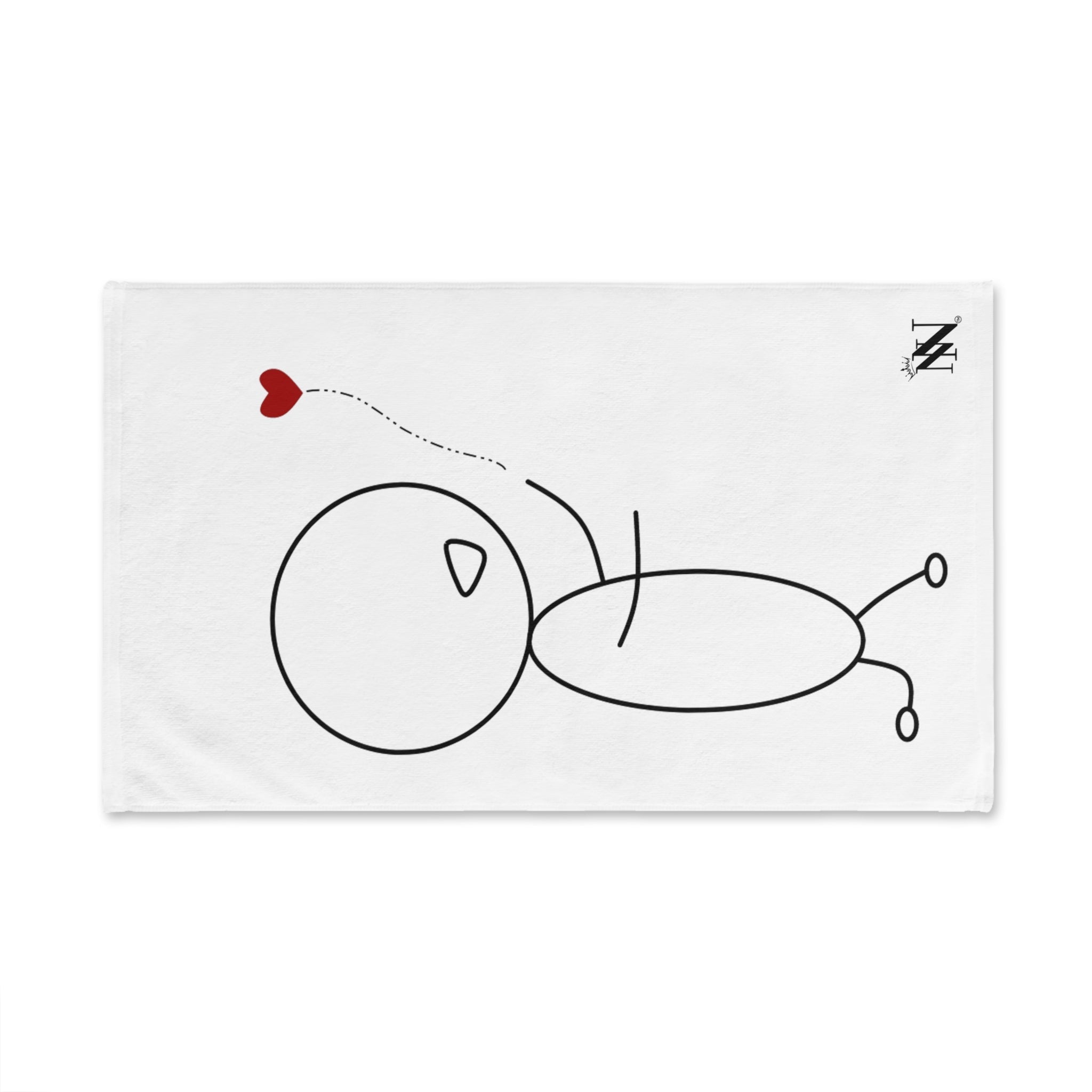 Stick Man Heart Balloon Cum Towel