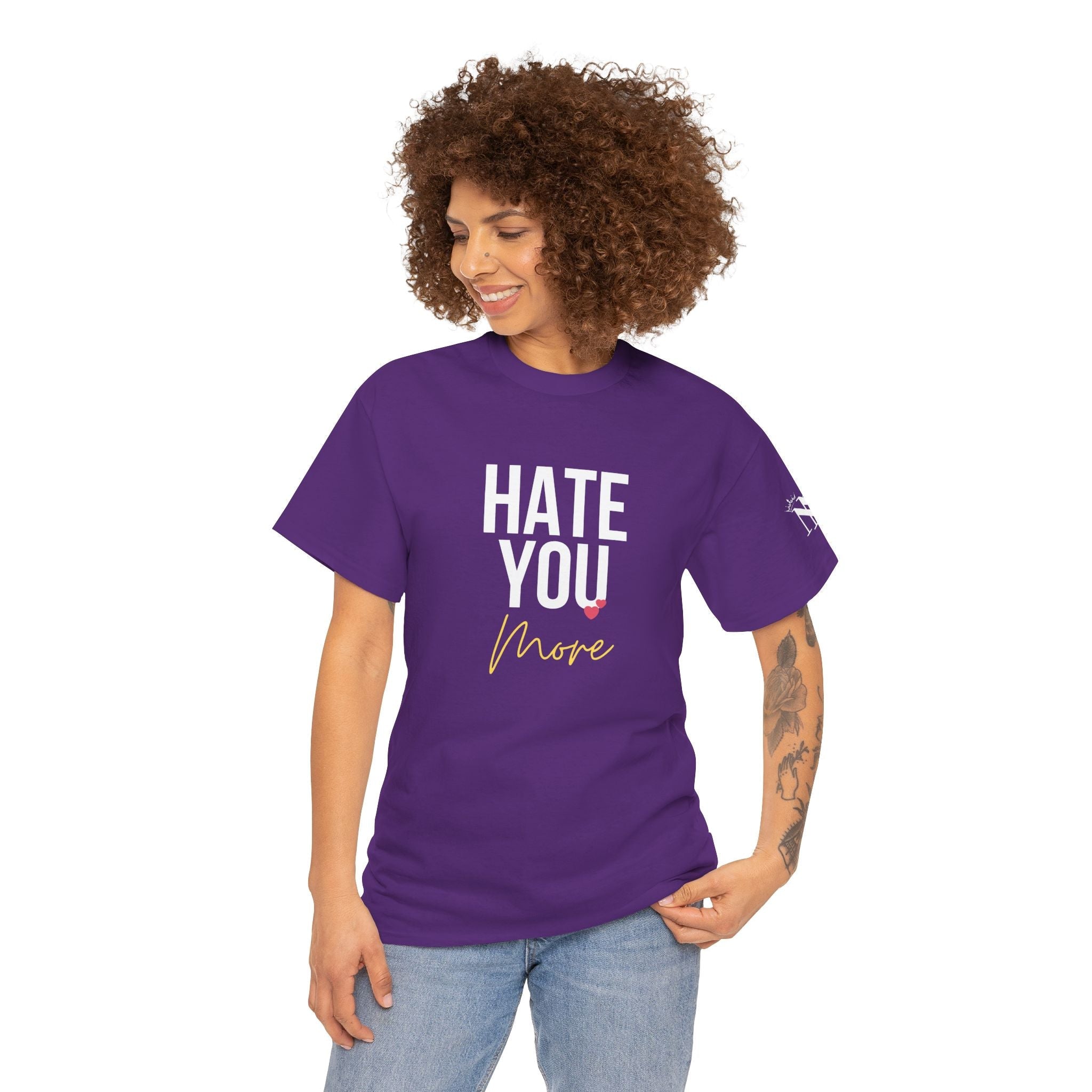 Hate You More | Mix & Match Cotton Unisex Fun-Flirty Lovers’ T-Shirts