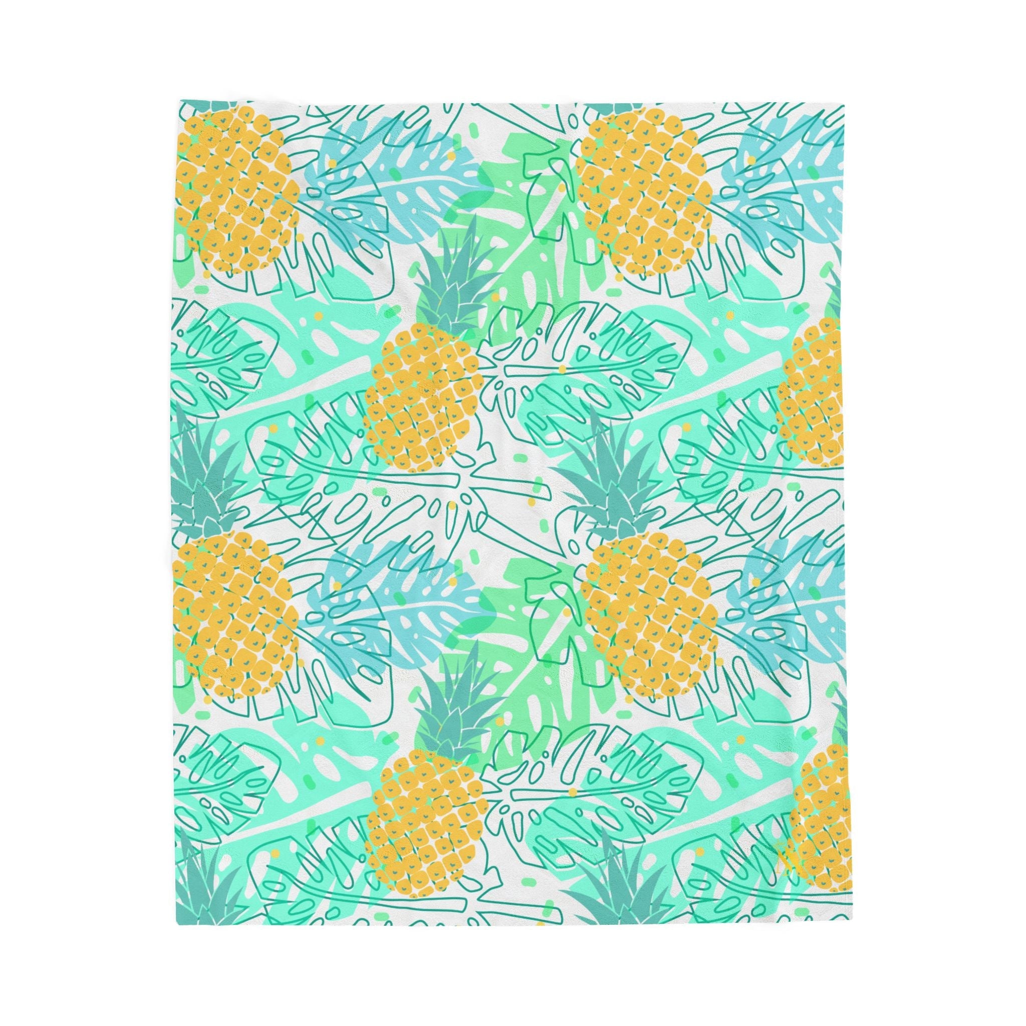 Hawaiian Pineapple Shirt | Mix & Match Soft Fun-Flirty Lovers’ Blankets