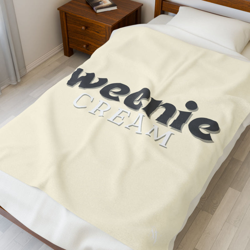 Weenie Cream | Mix & Match Velveteen Fun-Flirty Lovers’ Blankets