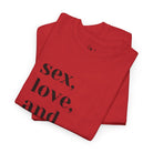 Sex Peace Love | Mix & Match 100% Cotton Unisex Fun-Flirty Lovers’ Tees