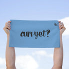 Cum Yet? Light Blue | Mix & Match Soft Fun-Flirty Lovers’ Towels