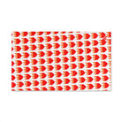 Red Flaming Heart Print Cum Towel