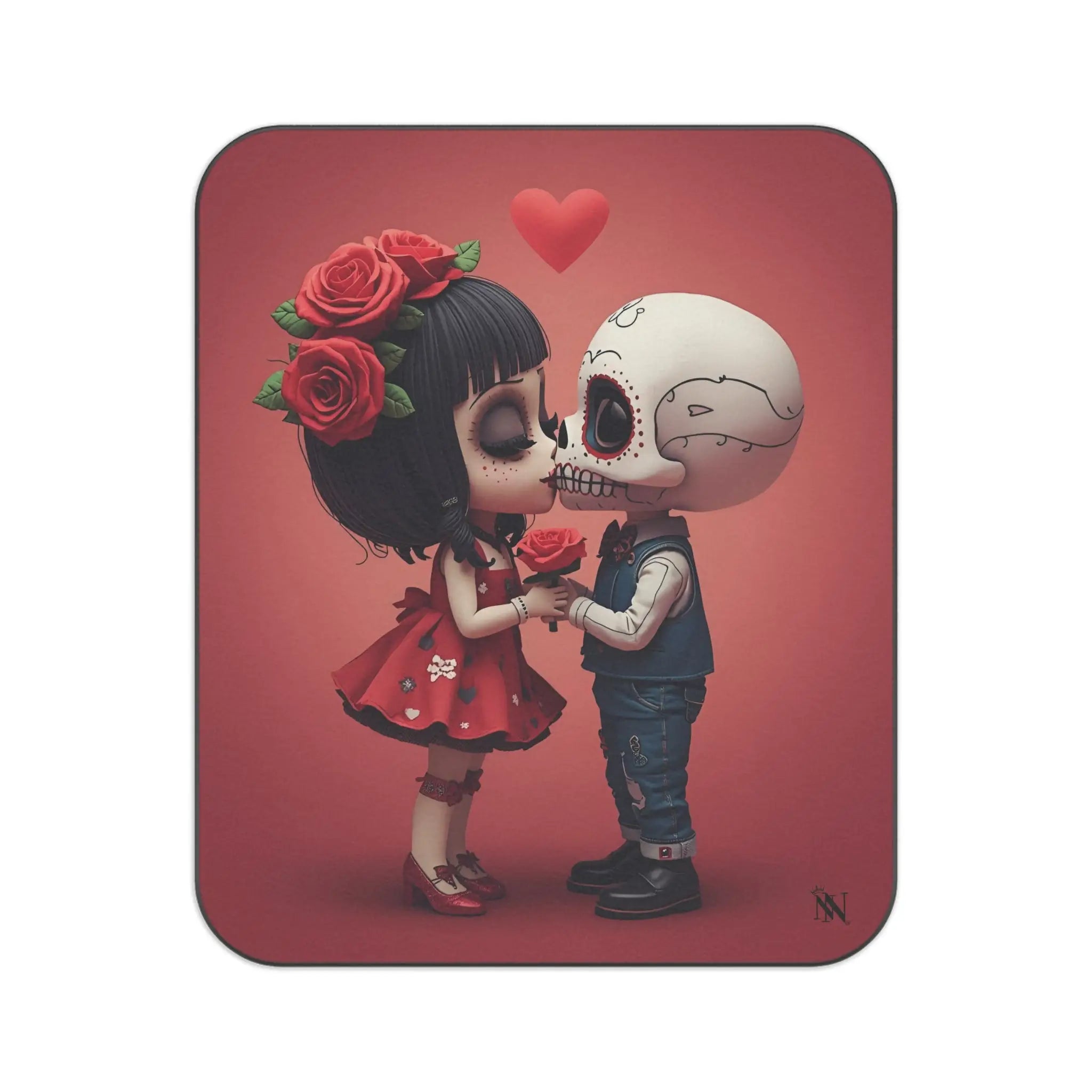 Day of the Dead’s Kiss | Mix Match Fun-Flirty Lovers’ Water-Resistant Blankets
