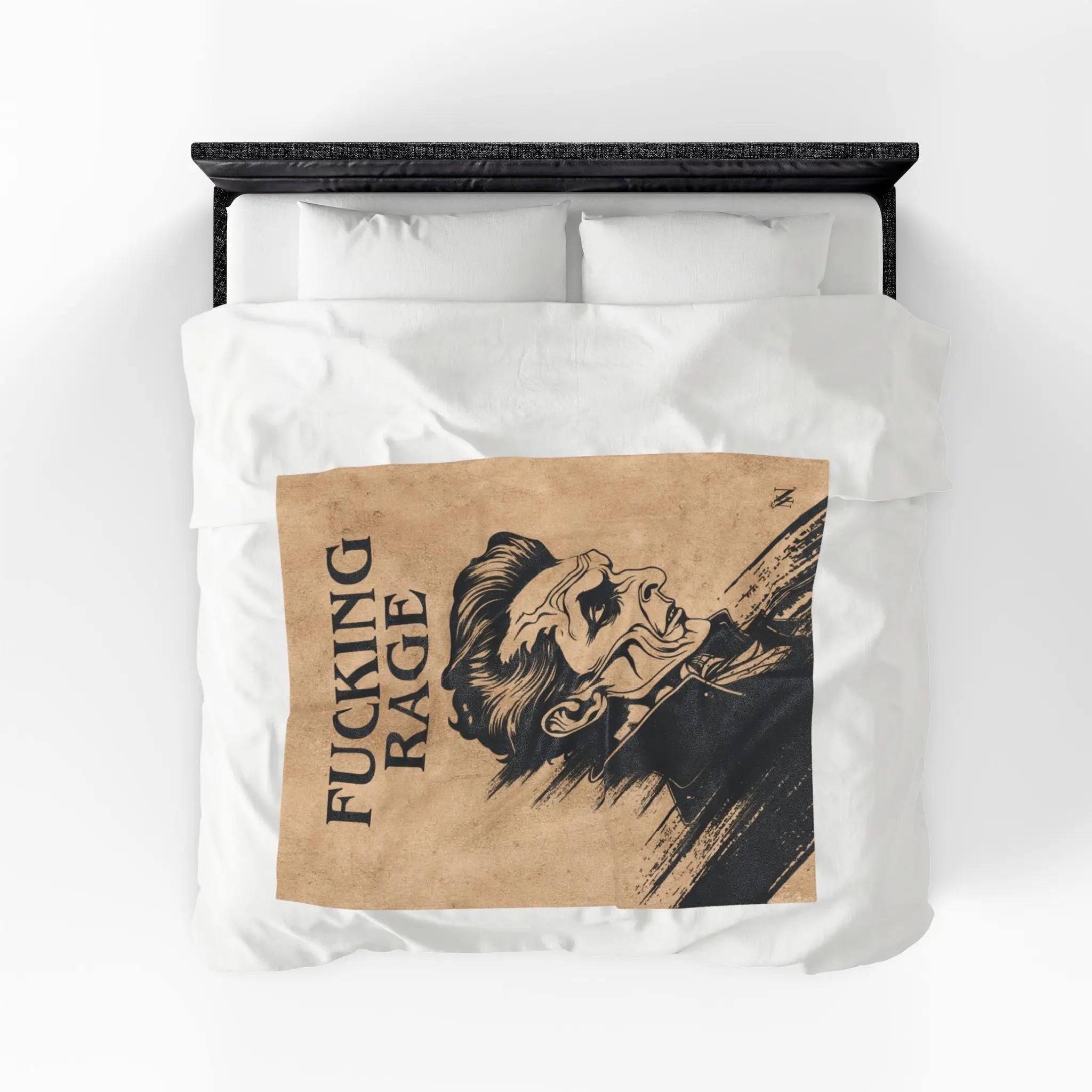 Fucking Rage Vintage Creepy Blanket