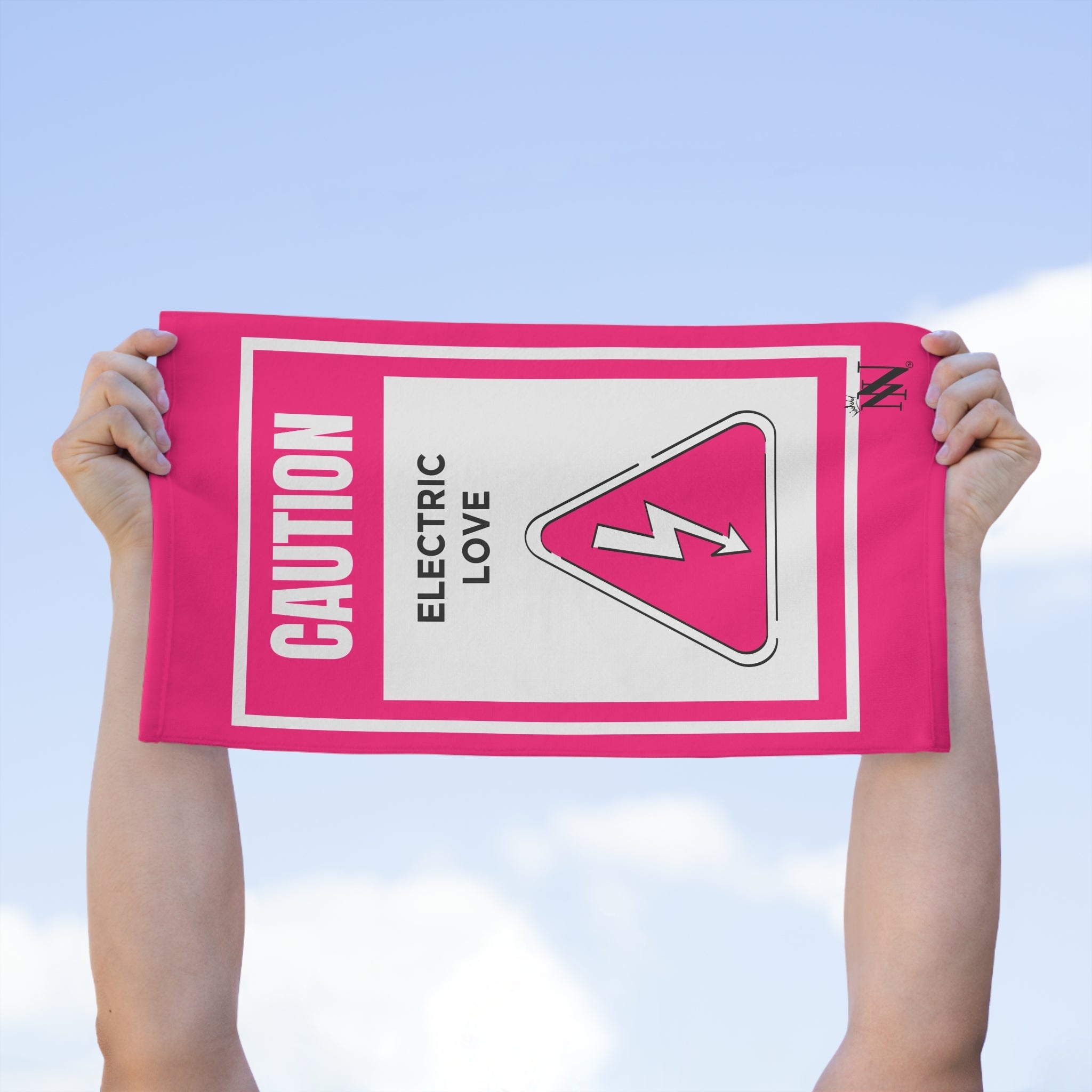Caution Electric Love Sex Towel