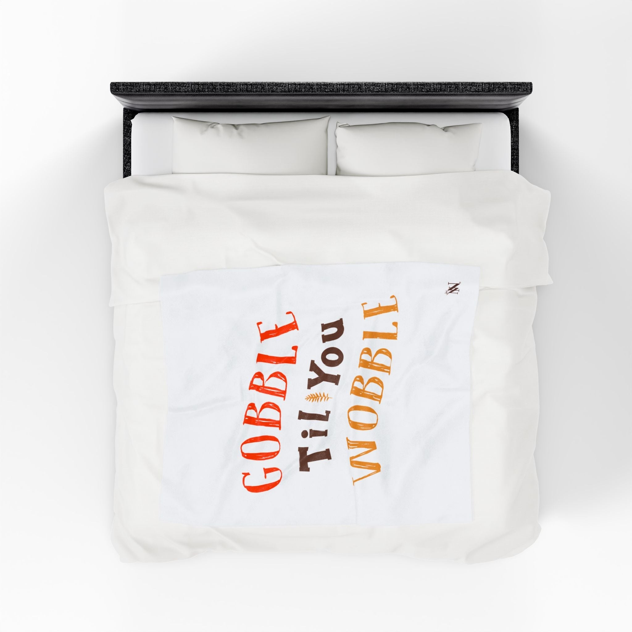 Gobble Til You Wobble | Mix & Match Velveteen Fun-Flirty Lovers’ Blankets