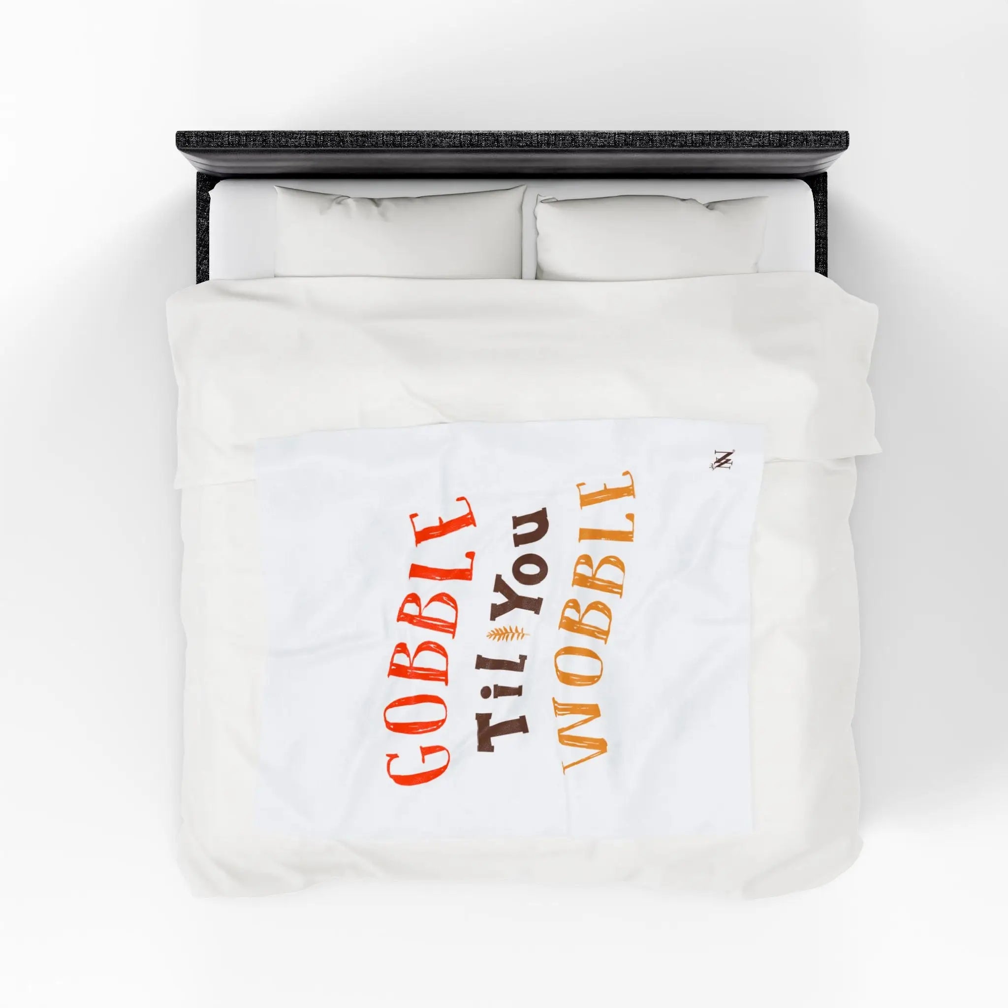 Gobble Til You Wobble | Mix & Match Velveteen Fun-Flirty Lovers’ Blankets