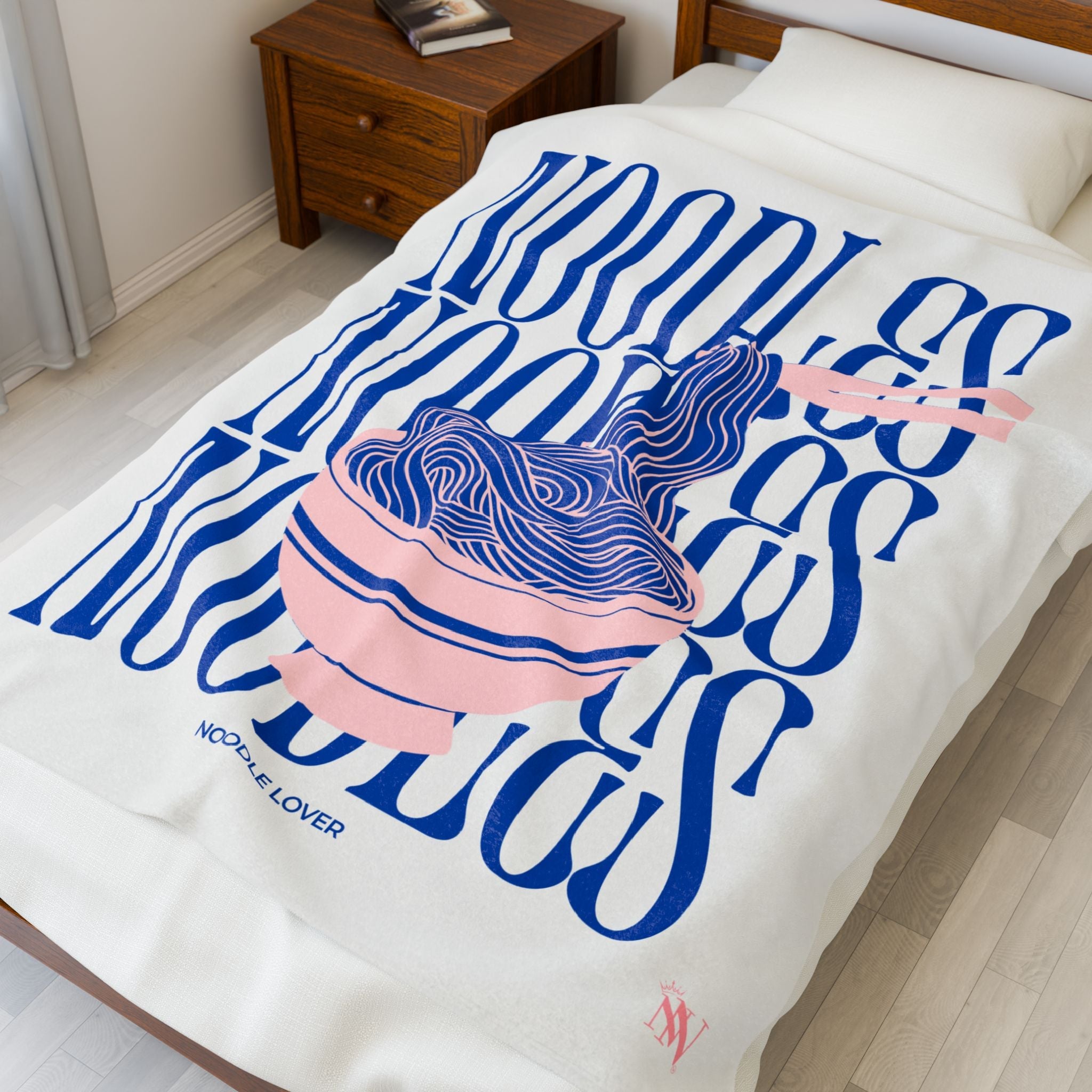 Noodle Lover | Mix & Match Velveteen Fun-Flirty Lovers’ Blankets