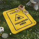 Caution High Noise Area | Mix Match Fun-Flirty Lovers’ Water-Resistant Blankets