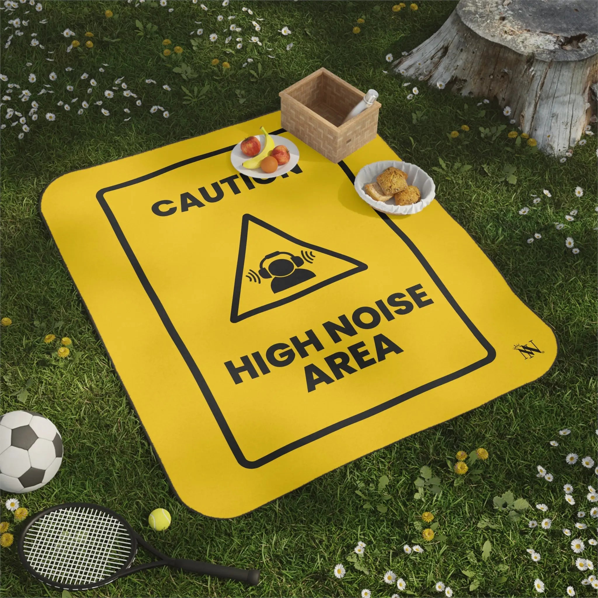 Caution High Noise Area | Mix Match Fun-Flirty Lovers’ Water-Resistant Blankets